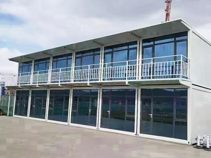 Projet d'immeuble de bureaux modulaires à conteneurs de deux étages