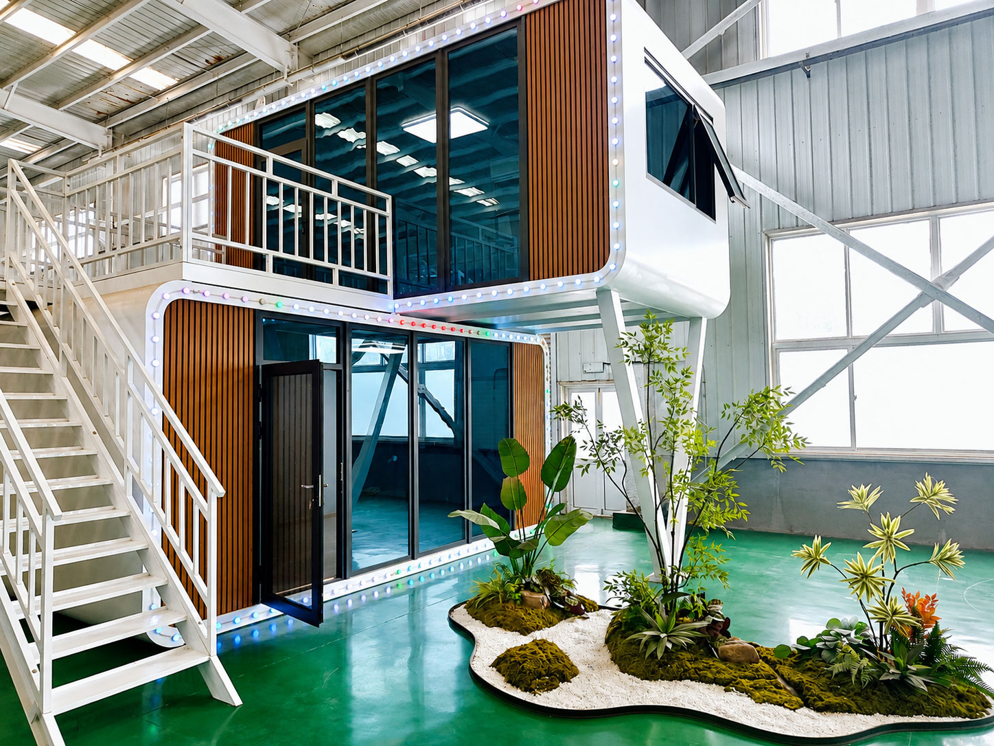 Villa capsule de deux étages ( Série de logements pour vaisseaux spatiaux )