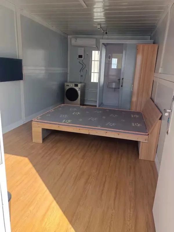 Salle de conteneurs pliables